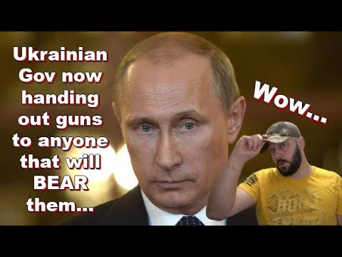 Ukrainian President announces Guns will be given to anyone who can BEAR them.. All you need is an ID