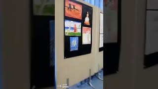 معرض دورة الرسم في مركز الأميرة سلمى للطفولة 2021