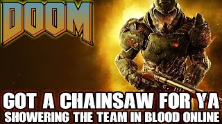Doom Multiplayer - Got A Chain Gun For Ya! Showering The Team In Blood (Doom 4 Team Deathmatch)