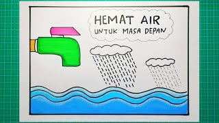 Membuat poster hemat air yang mudah