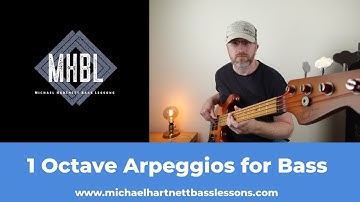 1 Octave Arpeggios Bass Lesson