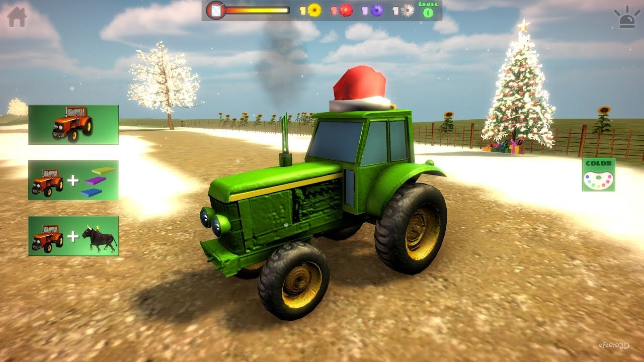Gráficos mejorados en el Juego del Pollito y el Tractor 3D