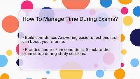 How To Manage Time During Exams? - The Personal Growth Path