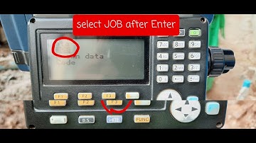 How to create Job Name in total station