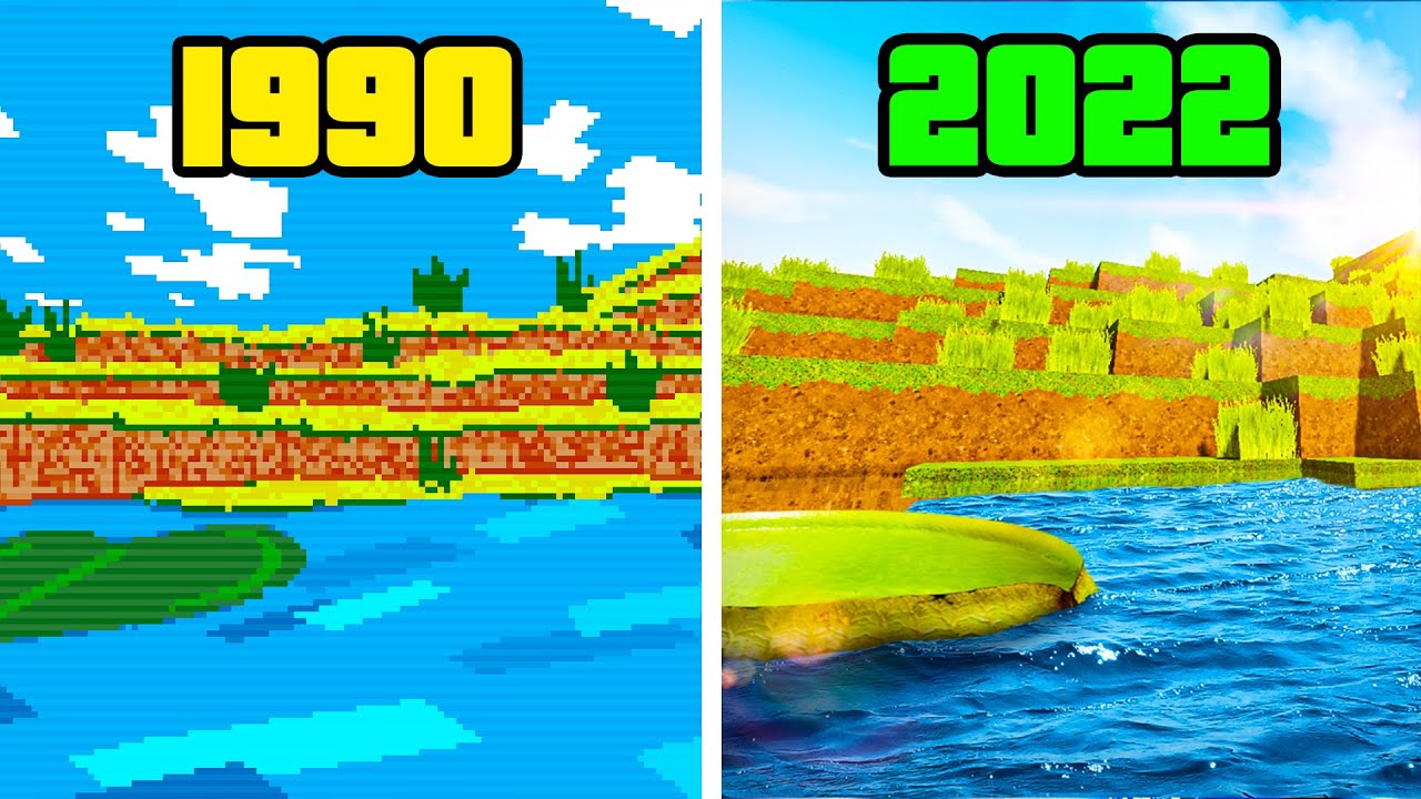 มายคราฟpc  Update 2022  Evolution Of Minecraft | 1990 - 2022
