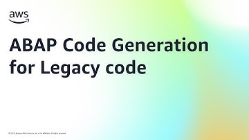 ABAP Code Generation for Legacy code | Amazon Web Services