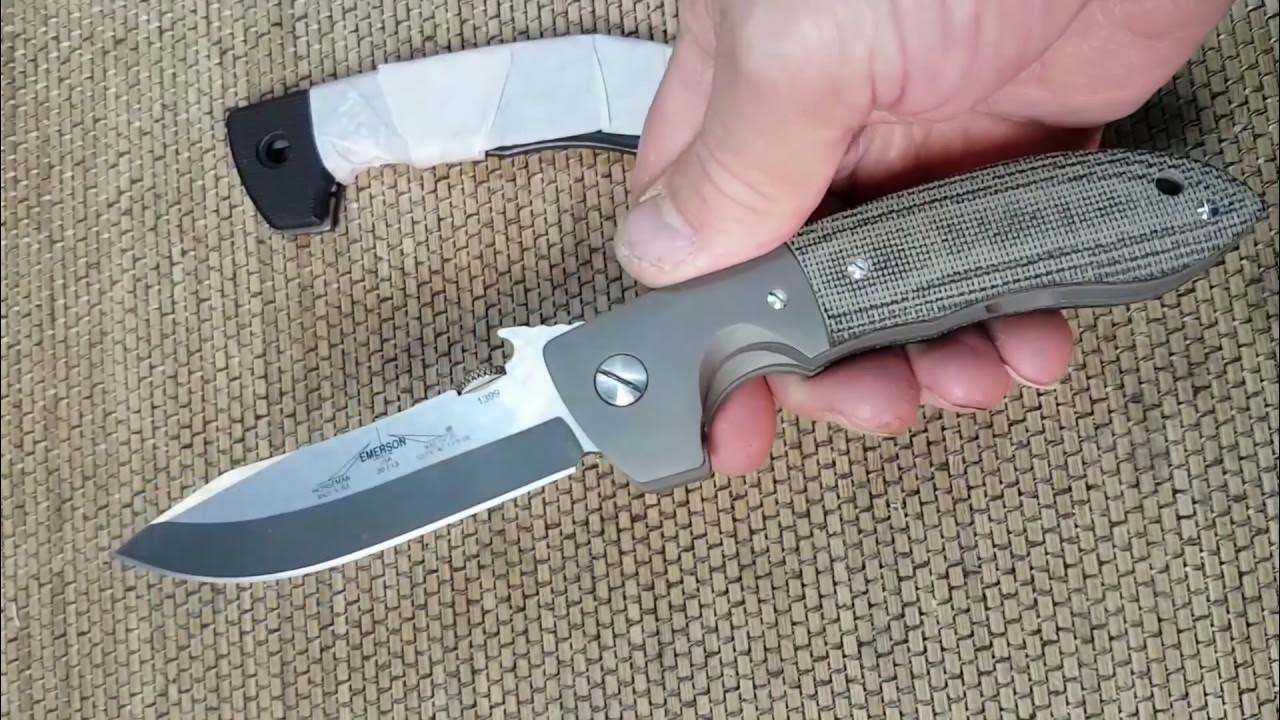 Emerson Horseman sf titanium custom made. YouTube