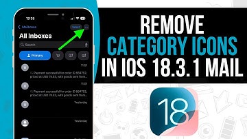 How to Remove Category Icons in iOS 18.3.1 Mail on iPhone | Easy Way