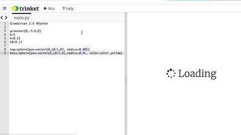 Visual Model of a Mass on a Spring with Python