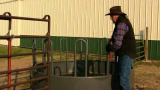 Round bale feeders for Horses.stall13.com videos
