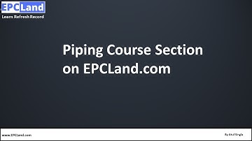 Piping Course Section : EPCLand.com