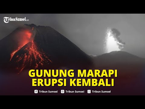 🔴Gunung Marapi Kembali Meletus Tengah Malam, Keluarkan Gemuruh dan Lontarkan Abu 1,5 Km