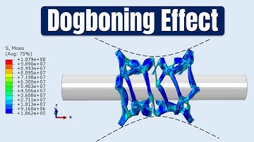 How to find the Dogboning Effect from  a Stent Simulation