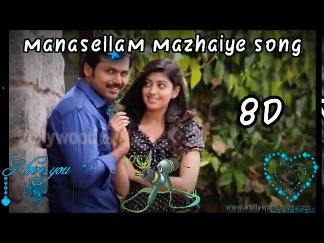 manasellam mazhaiye 8D song