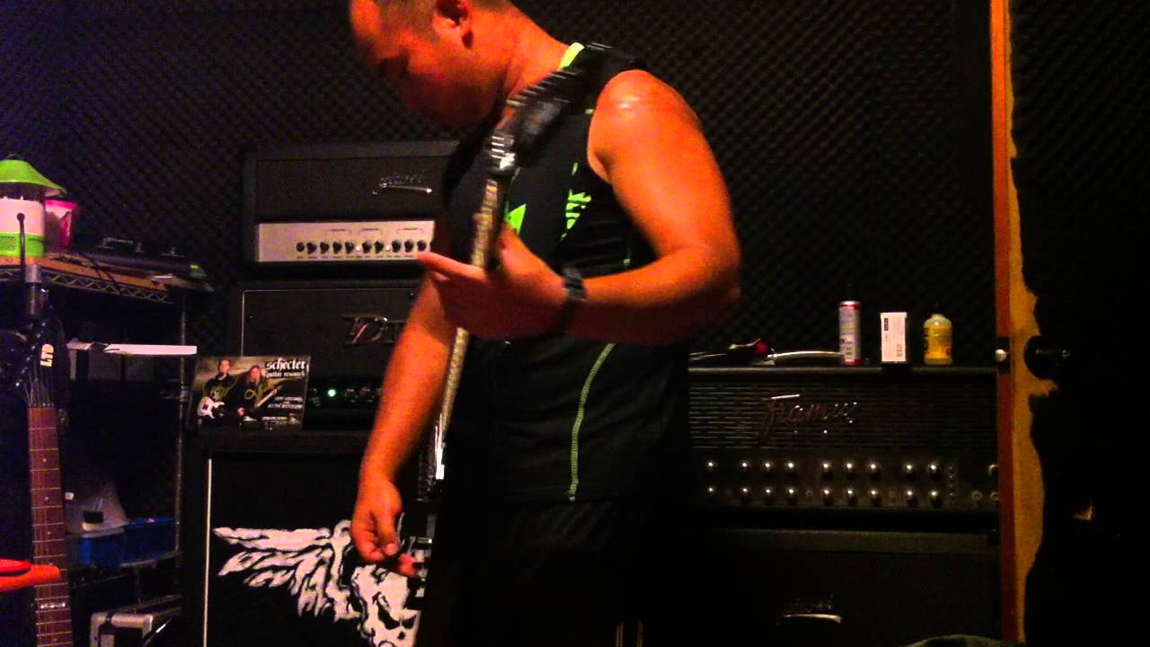 Bc rich jrv 7 fr test with DIME d100 amp Guitar Playthrough