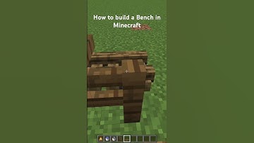 How to build a Bench in Minecraft #minecraft #tutorial #starforge #gaming #shorts