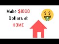 $1000 a MONTH (The Easy Way)