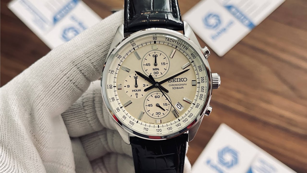 NWT Seiko Chronograph Quartz Champagne Dial Men\'s Watch forsale Available✔️(Vintage) “Vintage Men main image 3