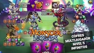 ¿Cofres Multijugador Nivel 5 Infinitos? ? - Monster Legends!!