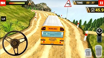 Offroad School Bus Driving Simulator 2019 - Huge Buses Drive - Android Gameplay FHD