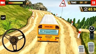 Offroad School Bus Driving Simulator 2019 - Huge Buses Drive - Android Gameplay FHD screenshot 3