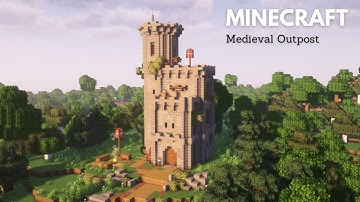 Minecraft: How to build a Medieval Outpost | Minecraft Outpost Tutorial