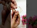 Diy hoop earrings shortifeed youtubepartner youtubeshort diy  handmade earings hoopearrings