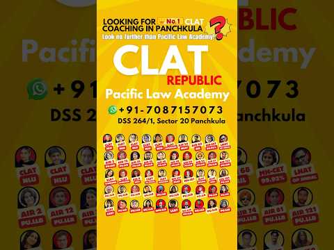 CLAT 2026-27, Pacific Law Academy, Panchkula sector 20 #clat #lawschool