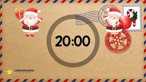 Letter to Santa – 20 Minutes Countdown Timer With Upbeat Christmas Music | Festive Classroom Timer