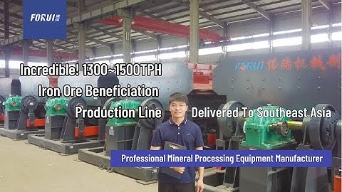 Incredible! 1300~1500TPH Iron Ore Beneficiation Production Line Delivered To Southeast Asia