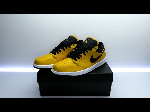 Air Jordan 1 Low University Gold Black White Youtube