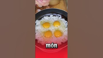 Cách làm cơm rang 4 trứng siêu ngon! #hongxiem #hongxiemanvat