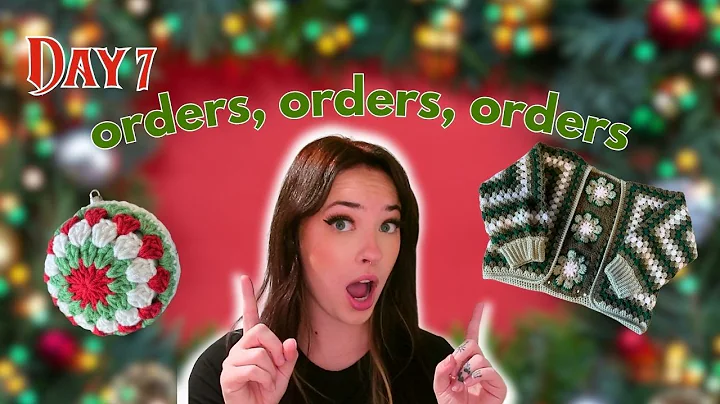 VLOGMAS DAY 7 🎄 Crochet Ornaments + Cozy Order Work Day