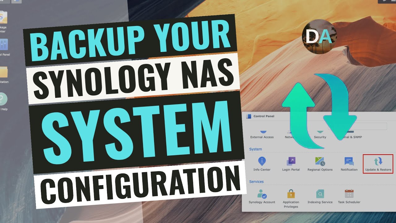 Backup Your Synology NAS System Configuration In DSM 7 - YouTube