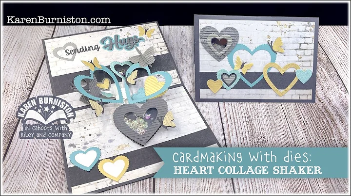 Cardmaking with Dies: Heart Collage Shaker Card
