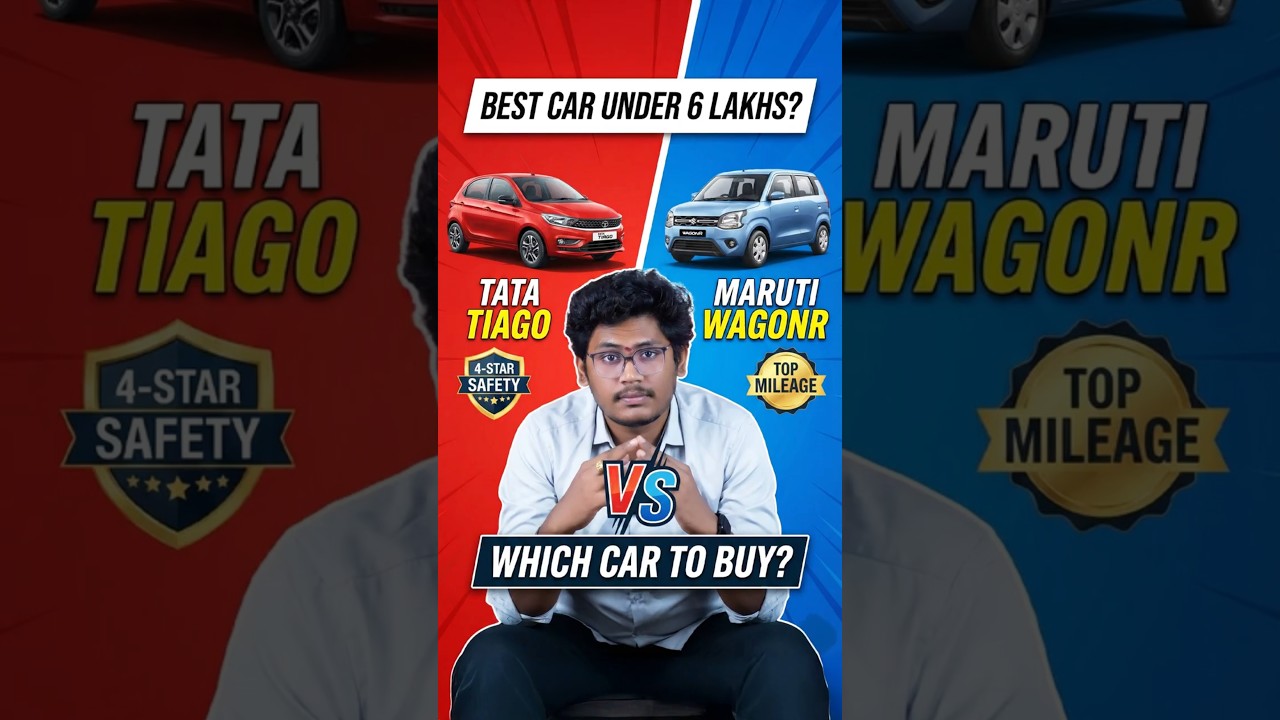 Best Car Under 6 Lakhs in 2025? Tata Tiago vs Maruti Wagon R Comparison 