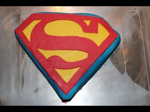Superman Kuchen Backen für Superhelden Kindergeburtstag