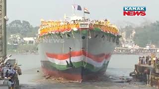 Kolkata: Chief Of Defence Bipin Rawat Launches First Project 17A Frigate Warship From Grse Yard