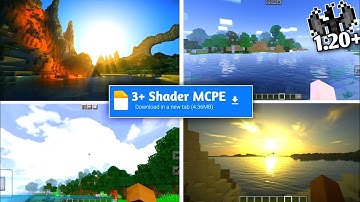 Top 3+ Shader For Minecraft PE 1.20 [Render Dragon] Shader For MCPE 1.20+ | Low End Device| No Lag