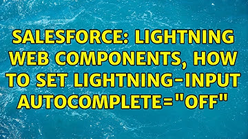 Salesforce: Lightning Web Components, how to set lightning-input autocomplete="off"