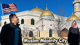Visiting the Biggest Mosque of USA 🇺🇸! (Muslim Majority City)