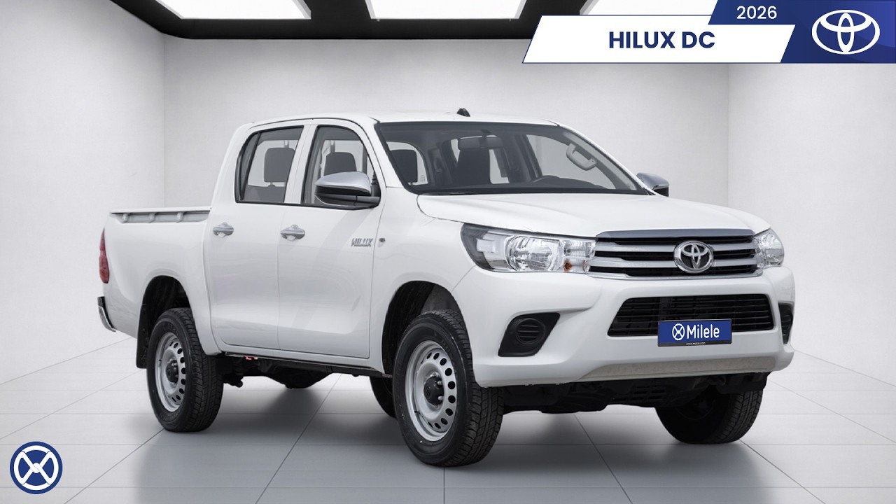 (LHD) TOYOTA HILUX DC DLX 2.4D MT MY2026 – WHITE video