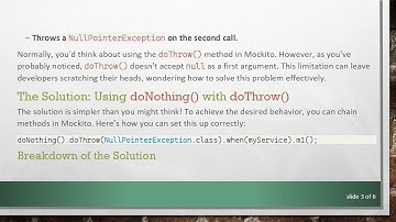 How to Use doThrow() in Mockito to Handle Exceptions Properly
