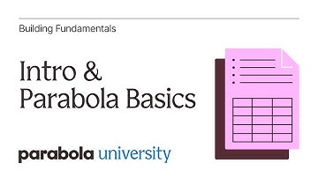 Building fundamentals | Intro & Parabola Basics