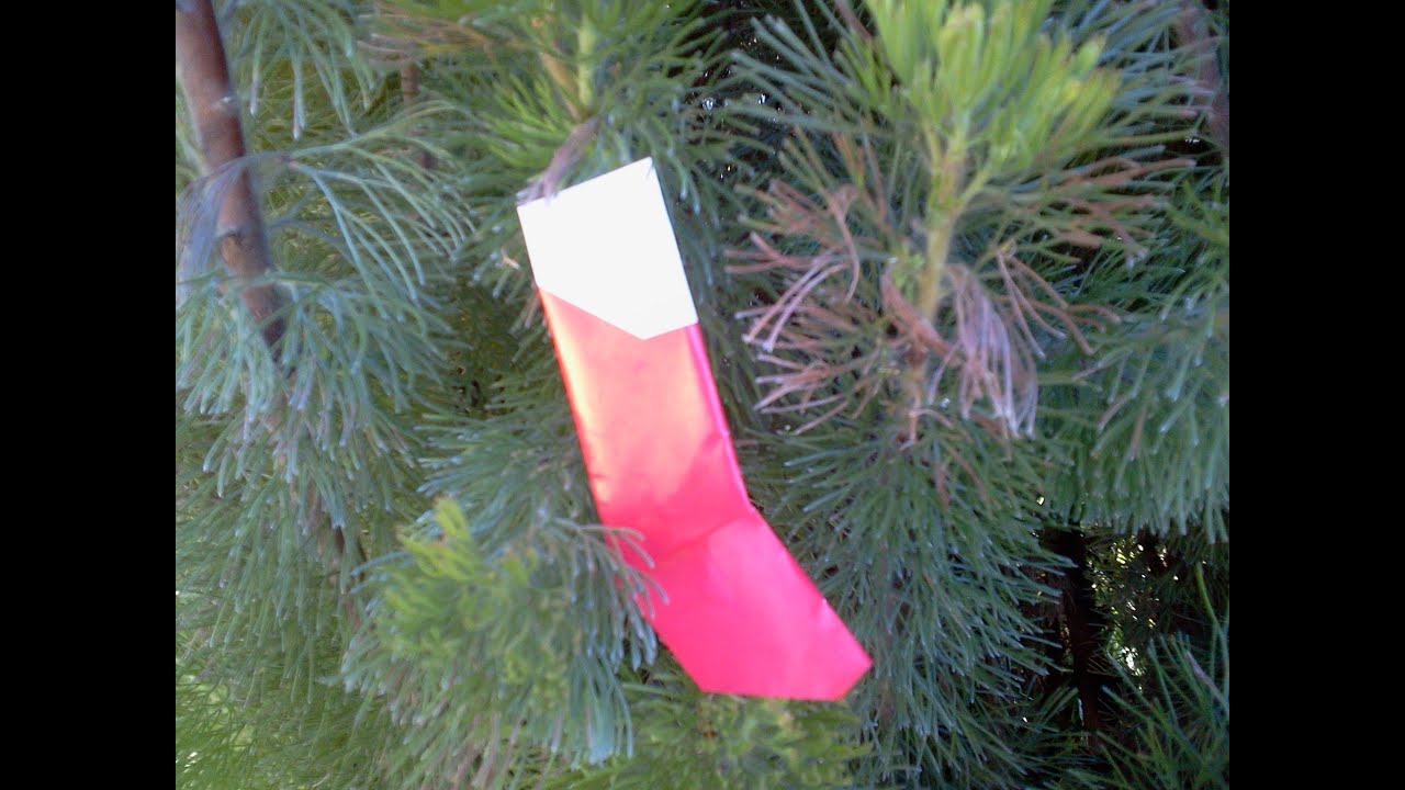 Origami #Stocking. Calcetín /Media para Regalos