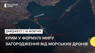 Саміт Crimea Global, штрафи за дискредитацію, загородження від морських дронів | Новини за 16.10