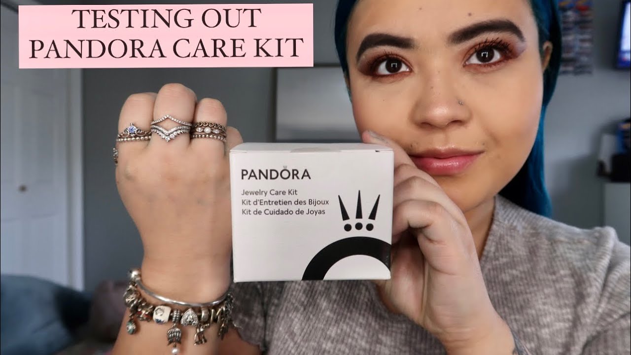 CLEANING MY PANDORA JEWELRY WITH THE PANDORA JEWELRY CARE KIT *is it even  worth it* - YouTube