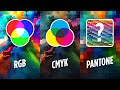 🔴🟢🔵 Diferencias entre CMYK, RGB y PANTONE ¿Cuál es mejor, cómo y cuándo usar estos modos de color?