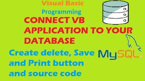 Connect VB Application to Database| Create Phone book Directory list, create control buttons.