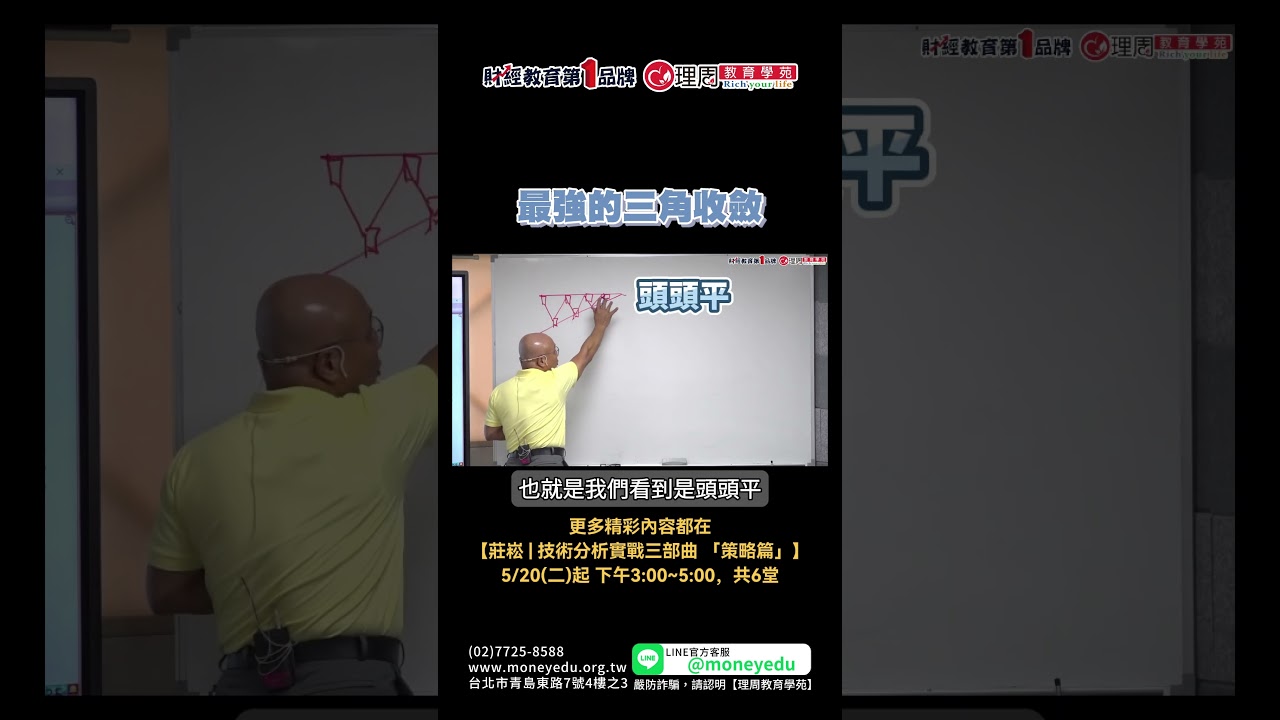 最強的三角收斂| 理周教育學苑| 莊崧| 技術分析實戰三部曲「策略篇」 - YouTube